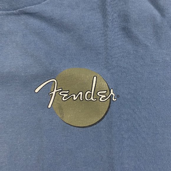 Vintage 90s Fender Guitars T Shirt Mens Medium Single Stitch Double Sided USA - Picture 5 of 10